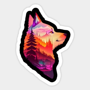 Wolves and Forests Sticker